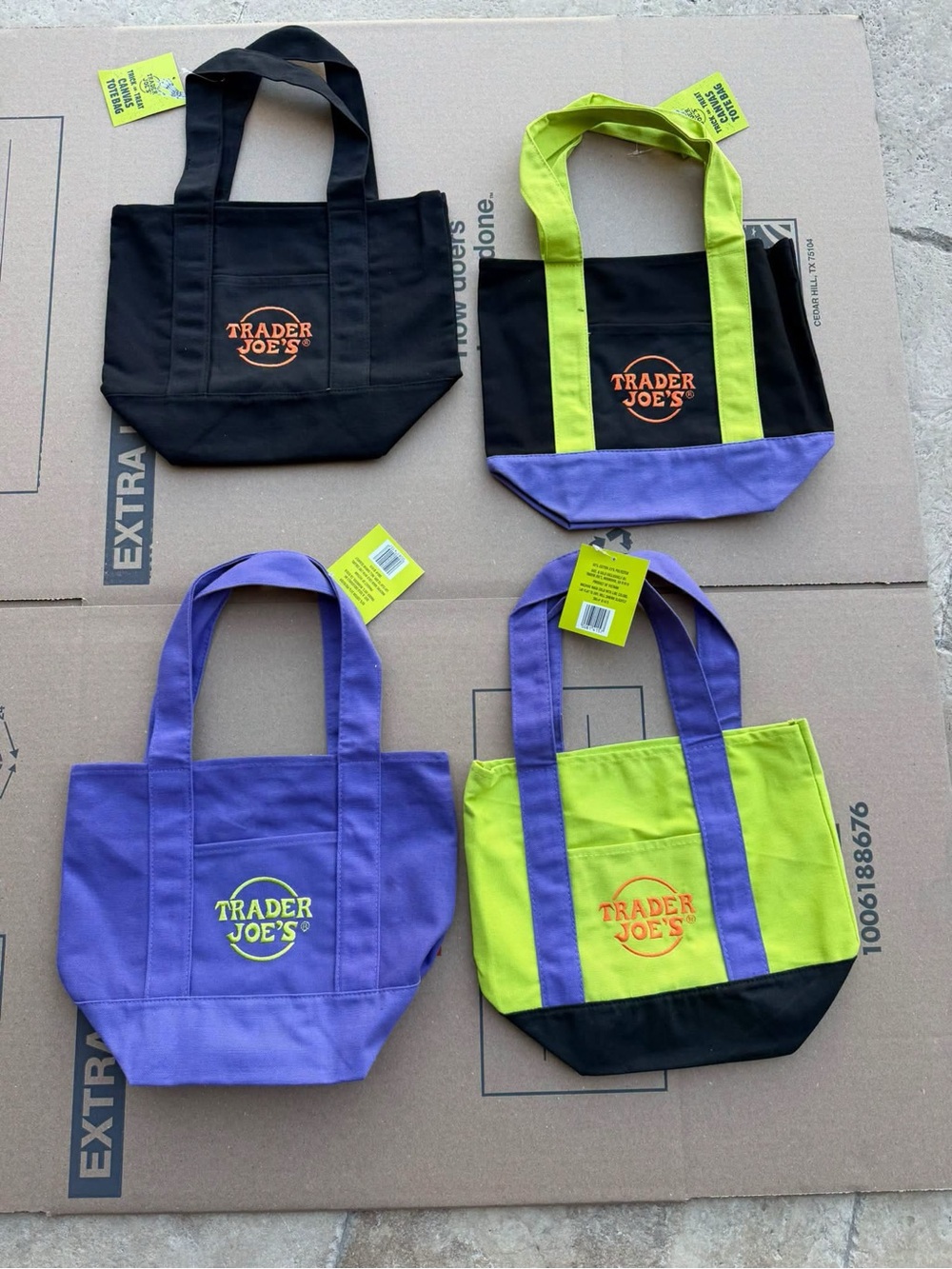 Mini Canvas Tote Bag - Halloween
